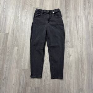 Levis SilverTab High Waist Mom Jeans Women's 28x27 Charcoal Gray Western Rodeo